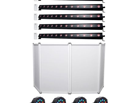 6 American DJ ADJ UB 12H 41.75  RGBAW+UV LED DMX Wash Light Bars+Facade+Par Cans Online Hot Sale