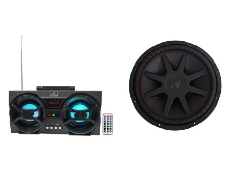 Kicker 43CVR152 COMPVR 15  1000w DVC 2-Ohm Car Audio Subwoofer + Free Speaker ! Online Sale