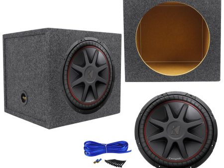 Kicker 43CVR154 COMPVR 15  1000 Watt Car Subwoofer+Sealed Sub Box Enclosure Discount