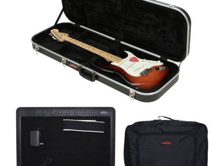 SKB 1SKB-6 Electric Hard-Shell Guitar Rectangular Case + PedalBoard + Soft Case Online now