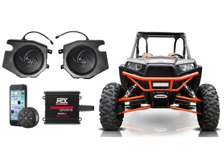 Rockville Speakers+MTX Amp+Bluetooth Controller for 2014-17 RZR 1000 900S Turbo on Sale