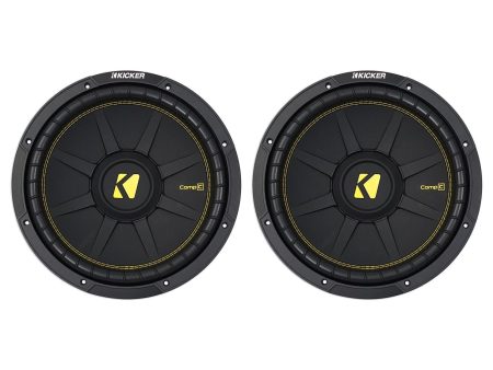 (2) KICKER 44CWCD124 CompC 12  1200 Watt Dual 4-Ohm Car Subwoofers Subs CWCD124 Supply