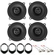 Alpine S 5.25  Front+Rear Speaker Replacement Kit For 1999-2003 Ford F-150 Discount