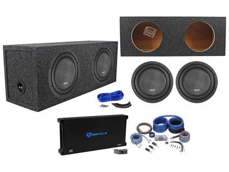 (2) American Bass XR-10D2 2000w 10  Competition Subwoofers+Sealed Box+Amplifier on Sale