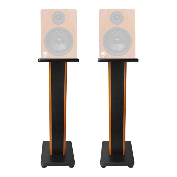 (2) Rockville 28  2-Tone Studio Monitor Speaker Stands For Rockville DPM6C Sale