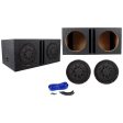 (2) Kicker 43CVR122 COMPVR 12  1600 Watt Car Subwoofers+Vented Sub Box Enclosure Online Sale