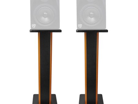 (2) Rockville 28  2-Tone Studio Monitor Speaker Stands For Rockville APM5B Supply