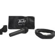 (6) Peavey PVI-2 XLR PVI2XLR Steel Die Cast Vocal Microphones + 6 Space Mic Bag Fashion