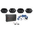 Kicker 6x8  Factory Speaker Replacement Kit +4-Ch Amp For 2007-2008 Ford F-150 on Sale