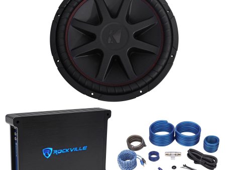 Kicker 43CVR154 COMPVR 15 inch 1000 Watt Car Subwoofer Sub+Mono Amplifier+Amp Kit Online