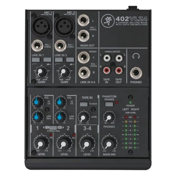 Mackie 402VLZ4 4-channel Compact Analog Mixer w  2 ONYX Preamps Bundle with CAMOPACK Case For Sale