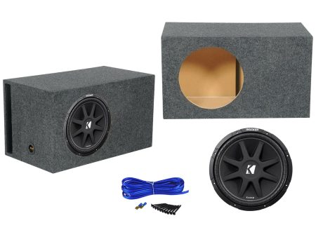 KICKER 43C154 Comp 15  500 Watt Car Audio Subwoofer+Vented Sub Box Enclosure For Sale