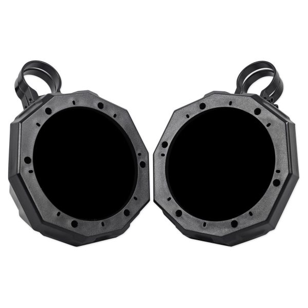 2) 6.5  Top Crossbar Roll Cage Tower Speaker Pods Enclosures for Yamaha YXZ Hot on Sale