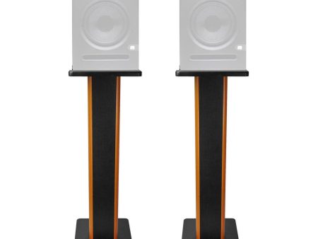 (2) Rockville 28  2-Tone Studio Monitor Speaker Stands For Presonus Eris E8 For Sale