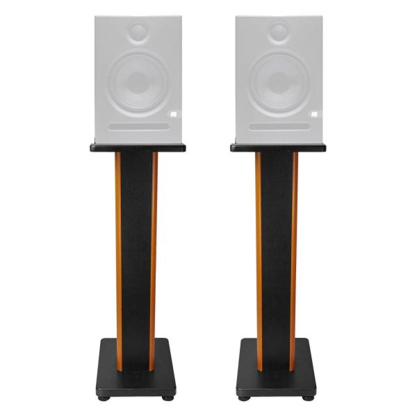 (2) Rockville 28  2-Tone Studio Monitor Speaker Stands For Presonus Eris E8 For Sale