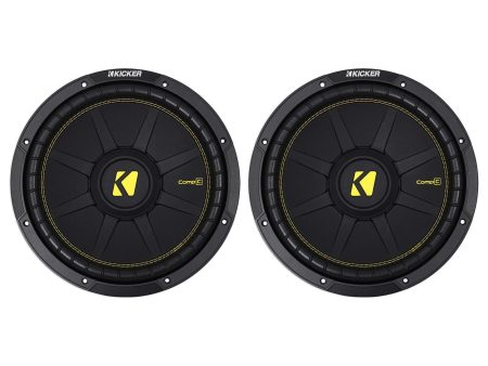 (2) KICKER 44CWCS124 CompC 12  1200 Watt SVC 4-Ohm Car Subwoofers Subs CWCS124 Supply