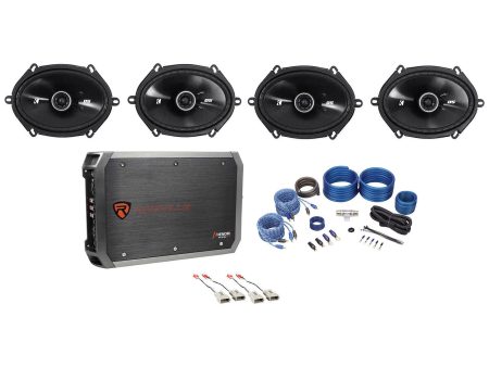 Kicker 6x8  Factory Speaker Replacement Kit +4-Ch Amp For 1999-2003 Ford F-150 Sale