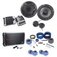 Rockville RXH-F5 Amplifier Car Stereo Amp+Wire Kits+Cable+Component Speakers Fashion