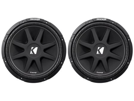 (2) KICKER 43C154 Comp 15  1000 Watt SVC 4-Ohm Car Audio Subwoofers Subs Cheap