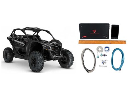 Rockville RXD-T2 2400w 2-Channel Amplifier+Amp Kit For Can-Am Maverick ATV UTV Online Hot Sale