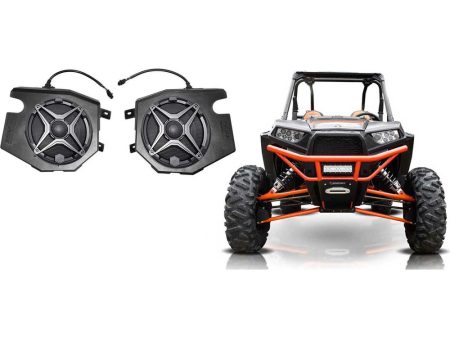 6.5  SSV Speakers+Front Kick Panel Pods for 2014-18 Polaris RZR 1000 900S Turbo Sale