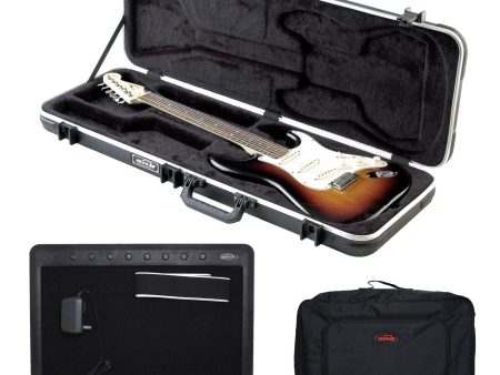 SKB 1SKB-66 Electric Hard-Shell Guitar Rectangular Case + PedalBoard + Soft Case Cheap