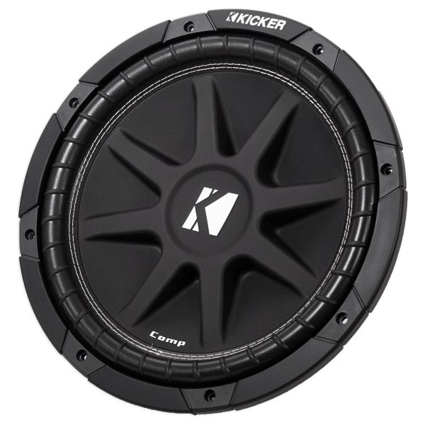 KICKER 43C124 Comp 12  300 Watt SVC 4-Ohm Car Subwoofer+Vented Sub Box Enclosure on Sale