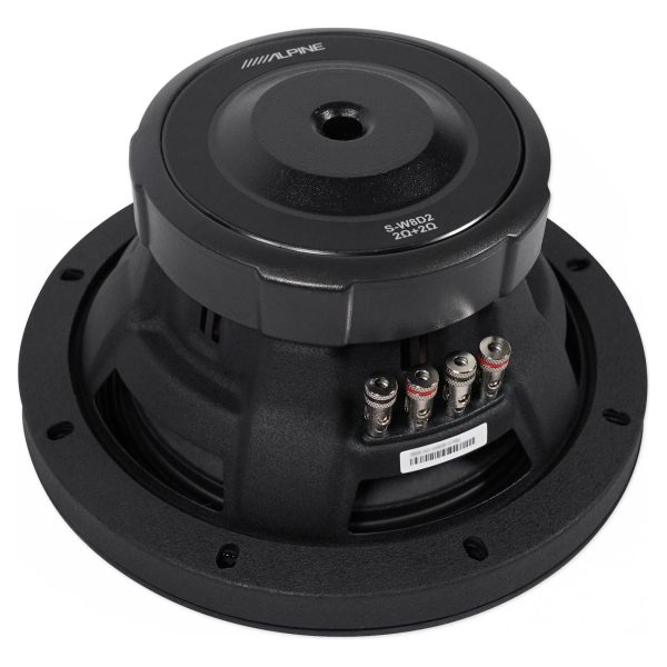 (2) ALPINE S-W8D2 8  900 Watt Car Audio Subwoofers+Vented Sub Box Enclosure Hot on Sale