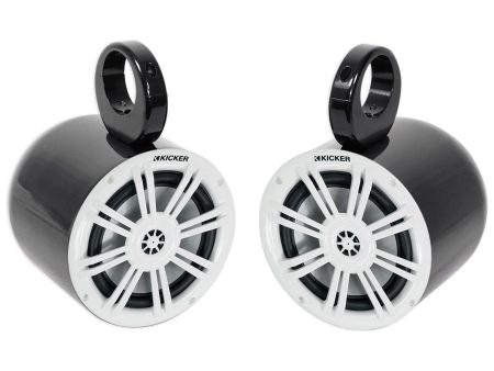 Pair Kicker 41KM604W 6.5  KM- Series 150 Watt Marine Wakeboard Tower Speakers Online Sale