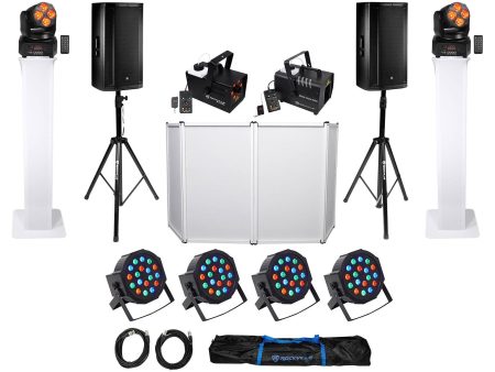 (2) JBL SRX835P 15  2000w Powered DJ Speakers+Facade+Fog+Haze+Par Lights+Totems Online