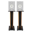 (2) Rockville 28  2-Tone Studio Monitor Speaker Stands For Focal ALPHA 65 For Sale