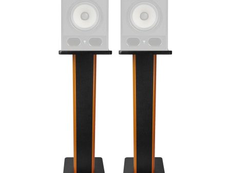 (2) Rockville 28  2-Tone Studio Monitor Speaker Stands For Focal ALPHA 65 For Sale