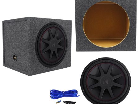 Kicker 43CVR152 COMPVR 15  1000 Watt Car Subwoofer+Sealed Sub Box Enclosure Online now