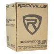 (6) Rockville RockWedge White LED Battery Lights+384 Ch. Wireless DMX Controller Discount