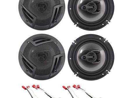 Rockville Front+Rear Door 6.5  Speaker Replacement For 2000-04 Subaru Outback For Cheap