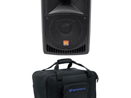 Rockville RPG8 8  Powered Active 400 Watt DJ PA Speaker+Weather proof Carry Bag Online Hot Sale