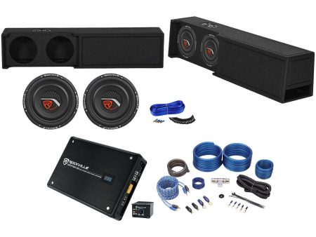 (2) 10  Subwoofers+Amplifier+Ported Sub Box+Wire Kit For 2019 Dodge Ram Crew Cab Fashion