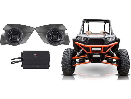 Polk Audio 6.5  Speakers for 2014-17 Polaris RZR 1000 900S Turbo+Pods+2-Ch Amp For Discount