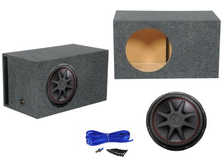 Kicker 43CVR154 COMPVR 15  1000 Watt Car Subwoofer+Vented Sub Box Enclosure Supply