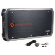 Rockville RXH-F5 Amplifier Car Stereo Amp+Wire Kits+Cable+Component Speakers Fashion