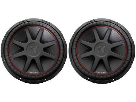 (2) Kicker 43CVR154 COMPVR 15  2000 Watt Car Audio Subwoofers Subs CVR15-4 For Cheap