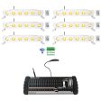 (6) Rockville BEST STRIP 60 White Light Bars+384 Ch. Wireless DMX Controller Hot on Sale