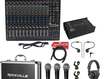 Mackie 1642VLZ4 16-channel Mixer+D I Box+In-Ear Monitors+(3) Mics+Headphones Online