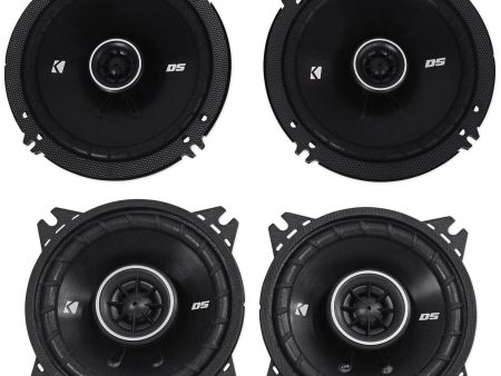 2) Kicker 43DSC404 DSC40 4  Car Audio Speakers+2) 43DSC6504 DSC650 6.5  Speakers Cheap