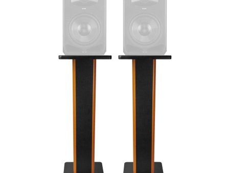 (2) Rockville 28  2-Tone Studio Monitor Speaker Stands For ADAM Audio S5V For Sale