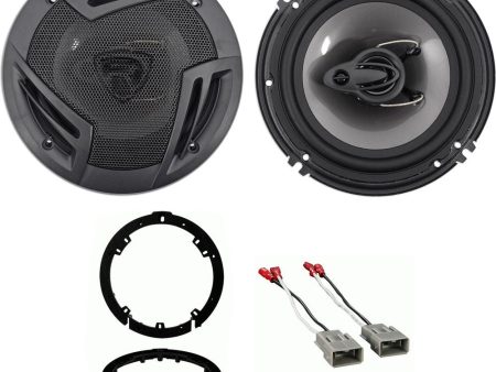 Rockville 600 Watt 6.5  Front Speaker Replacement Kit For 2009-2014 Acura TL For Discount