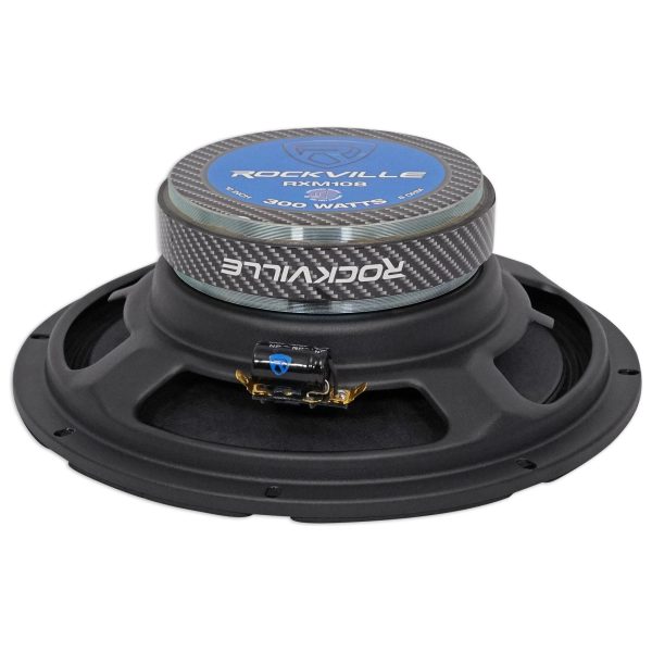 Rockville RXM108 10  600 Watt 8 Ohm SPL Car Midrange Mid-Bass Speaker w  Bullet Cheap