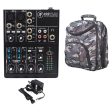 Mackie 402VLZ4 4-channel Compact Analog Mixer w  2 ONYX Preamps Bundle with CAMOPACK Case For Sale