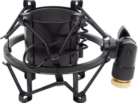 Black Metal Shock Mount w Foam For Nady SCM-700 Condenser Studio Microphone Online now