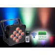 4 Rockville BEST PAR+BEST STRIP+ROCKWEDGE Wireless DMX Battery Lights+Controller on Sale